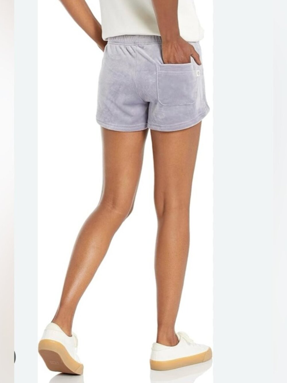 UGG Dove Gray Valerius Velour Short Shorts Medium